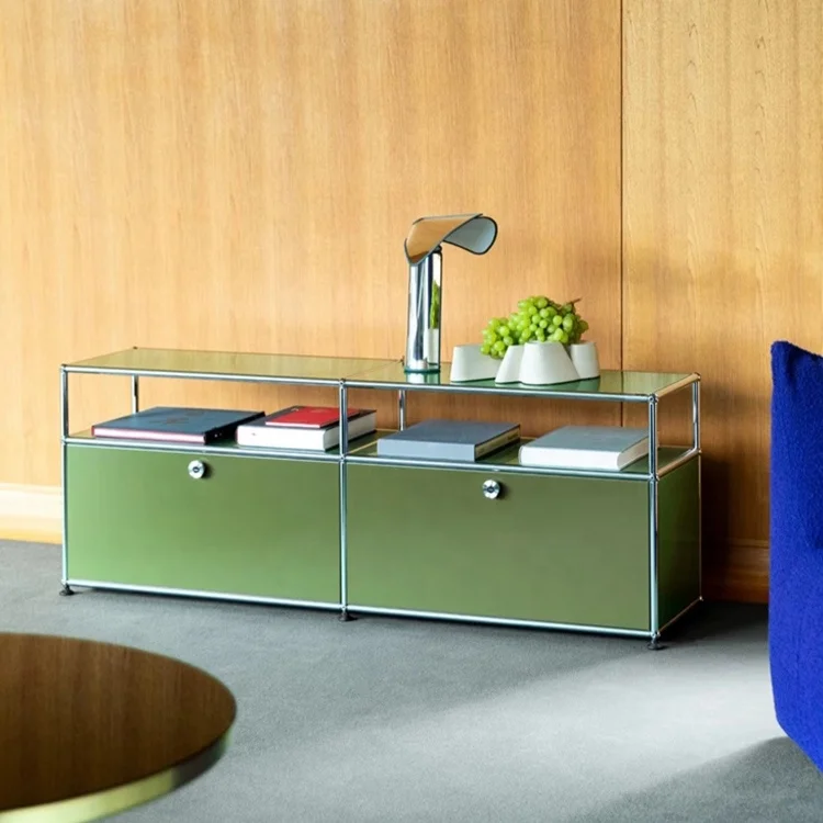 Hot Sale Modern Stainless Steel Assemble Cabinet Multi Functional Shelving Living Room Storage Cabinet for Home