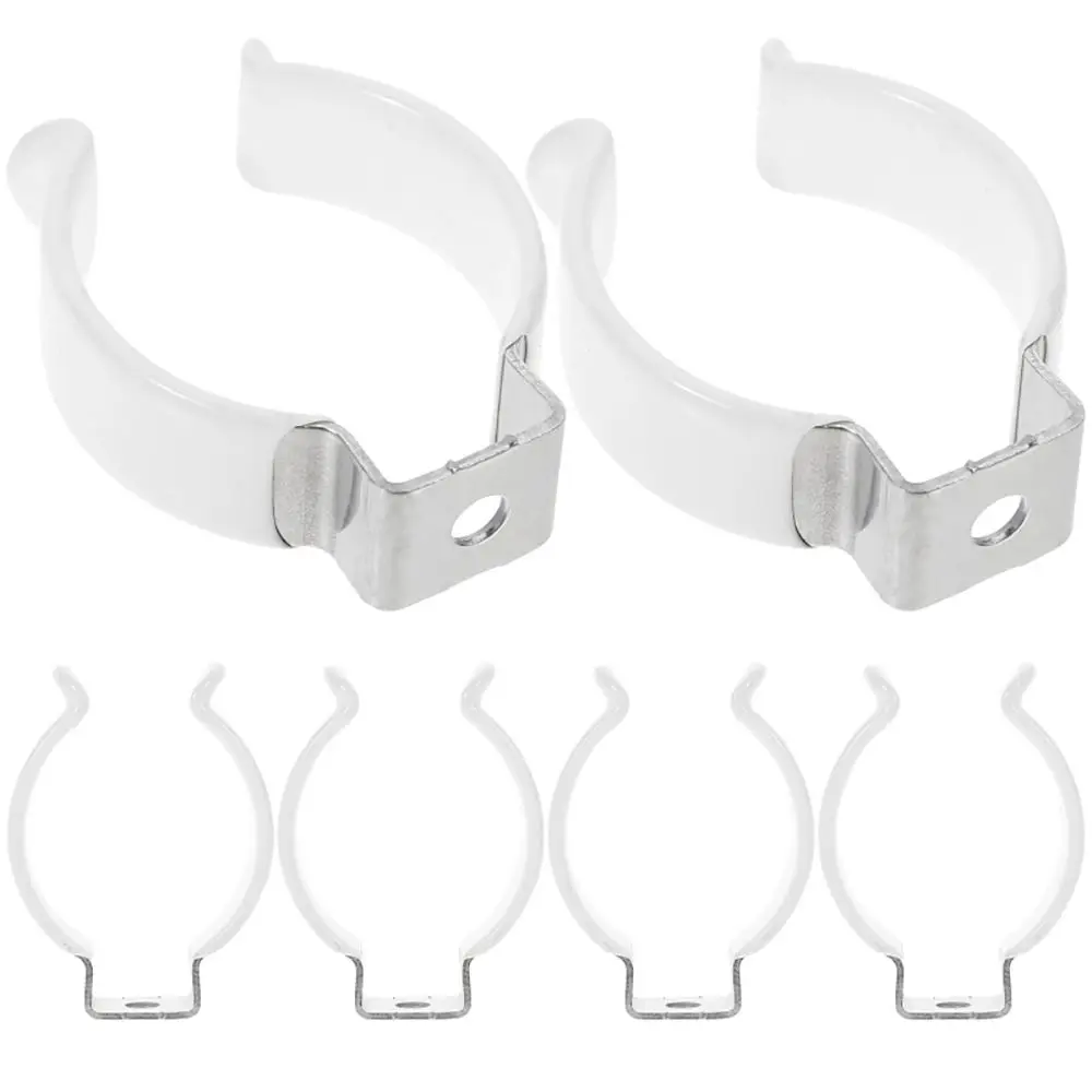 5Pcs Fixing Clips Spring Terry Clip Clamp Holders With Rubber Protection Lamp Tube Clip T3/T4/T5/T6/T7/T8/T9/T10 Base Tool
