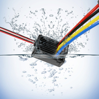 Radiolink Cool 9030 ESC 90A Brushed (2-4S) Waterproof Built-in BEC 5A Selectable 5.5V/7.5V for 1/10 RC Truck Crawlers Tanks Cars