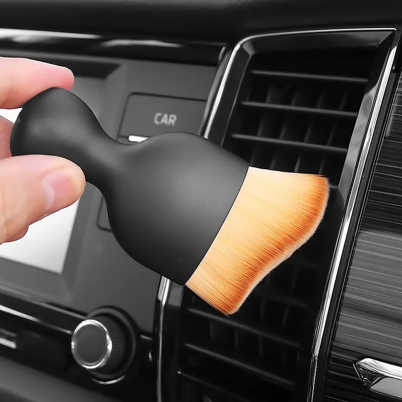 Car Interior Cleaning Soft Brush Air Outlet Cleaning Brush Car Crevice Dust Removal Detailing Brush Clean Tools Auto Maintenance