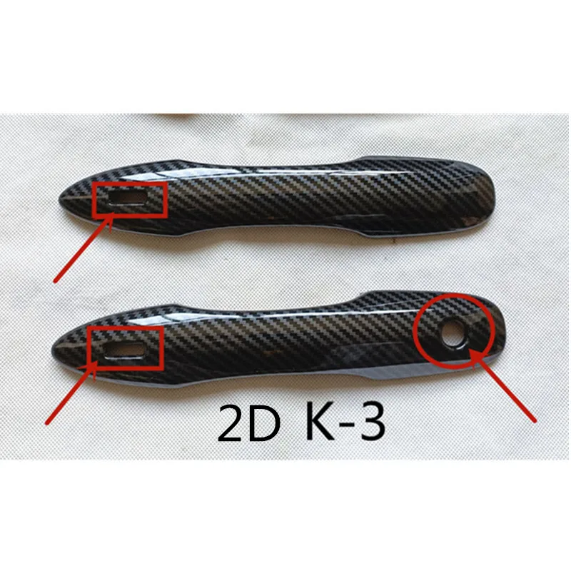 For Toyota Prius XW 50 60 2016 2017 2018 2021 2022 2023 Accessories Door Handle Cover Trim Plastic Imitation Carbon Fiber