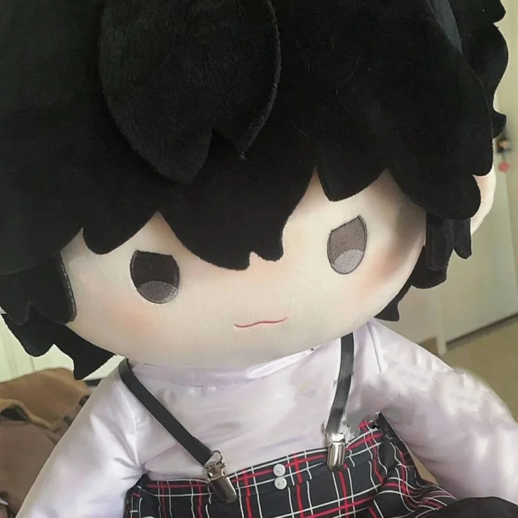 40CM Anime Amamiya Ren Attributes Cosplay Soft Plush Doll Body Dress Up Stuffed Toys Sitting Posture Figures PillowGift