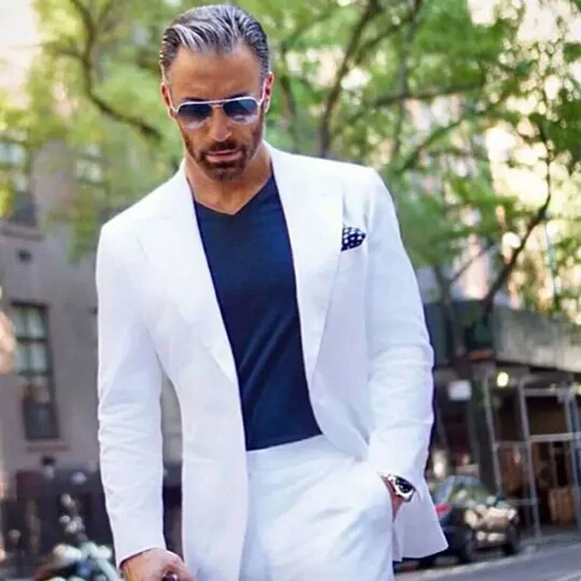 Men White Fashion Costume Suit Apparel White Suits Men Men White Suit New Design Suits Aliexpress