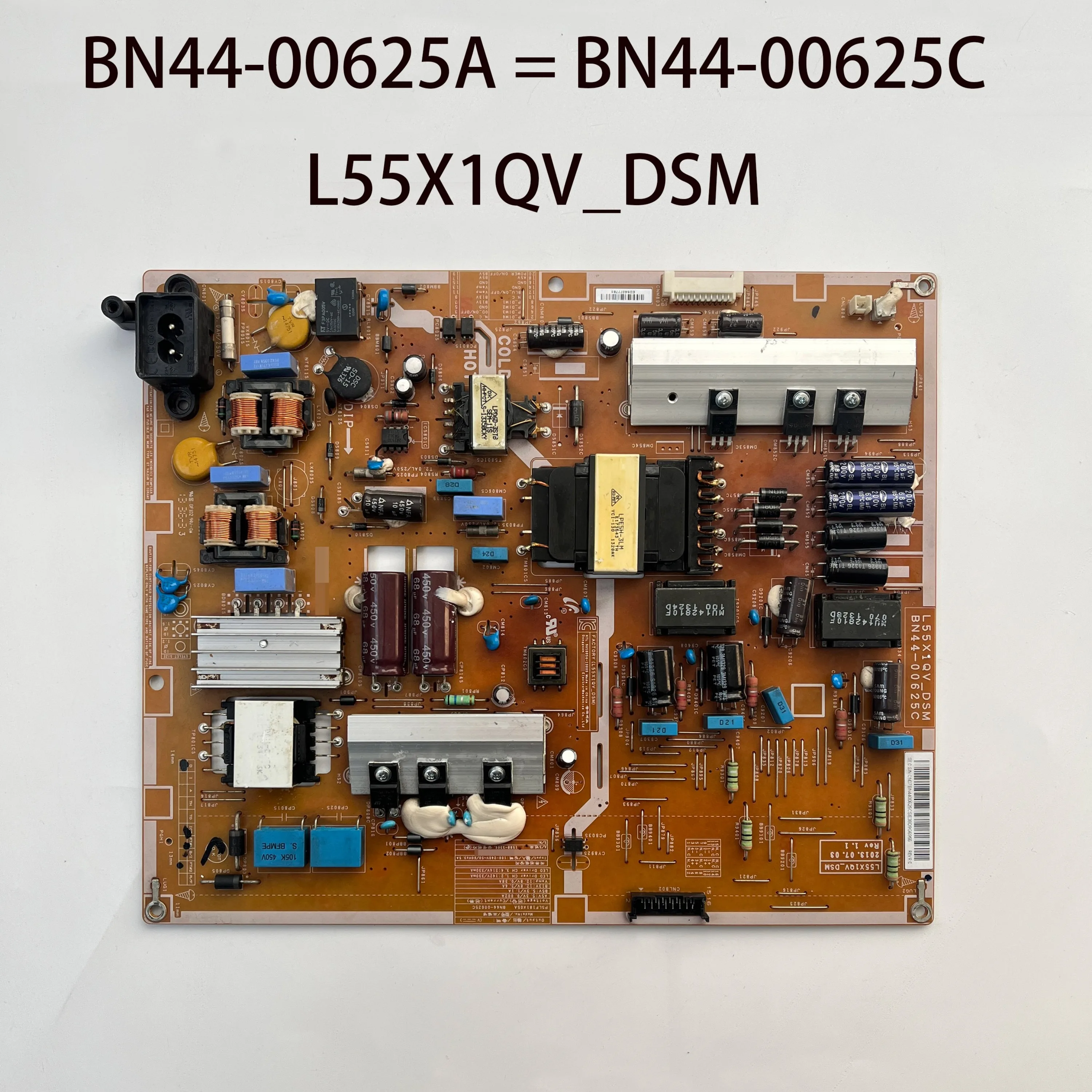 Authentic Original TV Power Board BN44-00625A = BN44-00625C L55X1QV_DSM Works Normally And is for TVs HG55NB690QFXZA Accessories