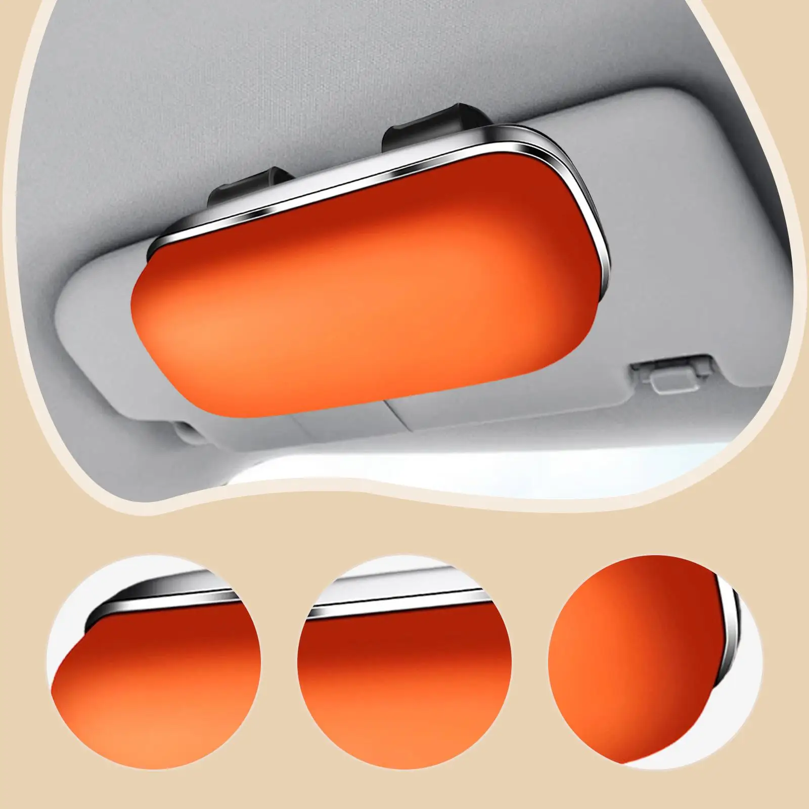 Sunglasses Holder for Car Practical Multipurpose Convenient Small Auto Eyeglasses Storage Case Universal Ticket Card Storage