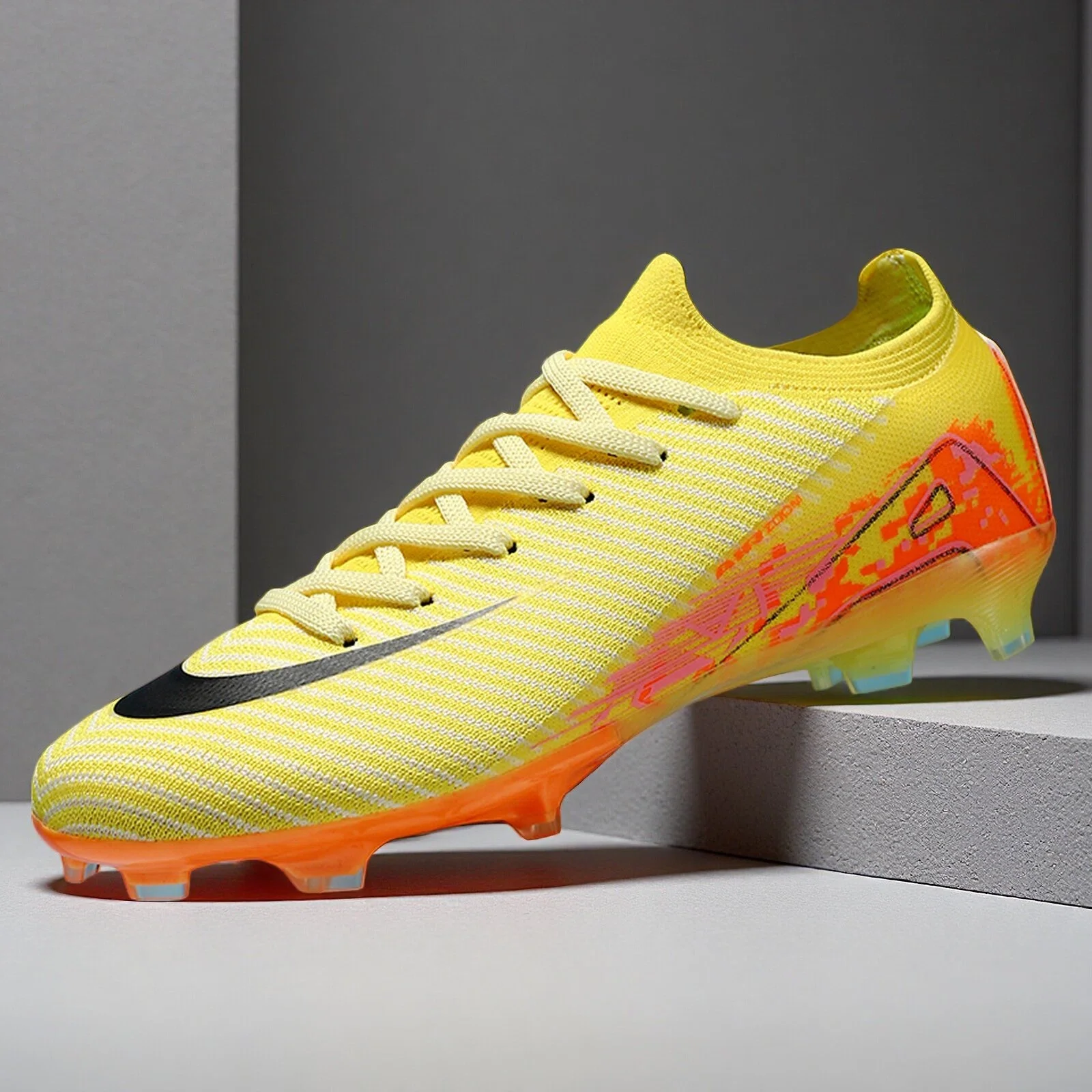 

Soccer Shoes for Men New TF/FG Football Field Boots Non Slip Ultralight High Quality Breathable Society Indoor Football Shoes