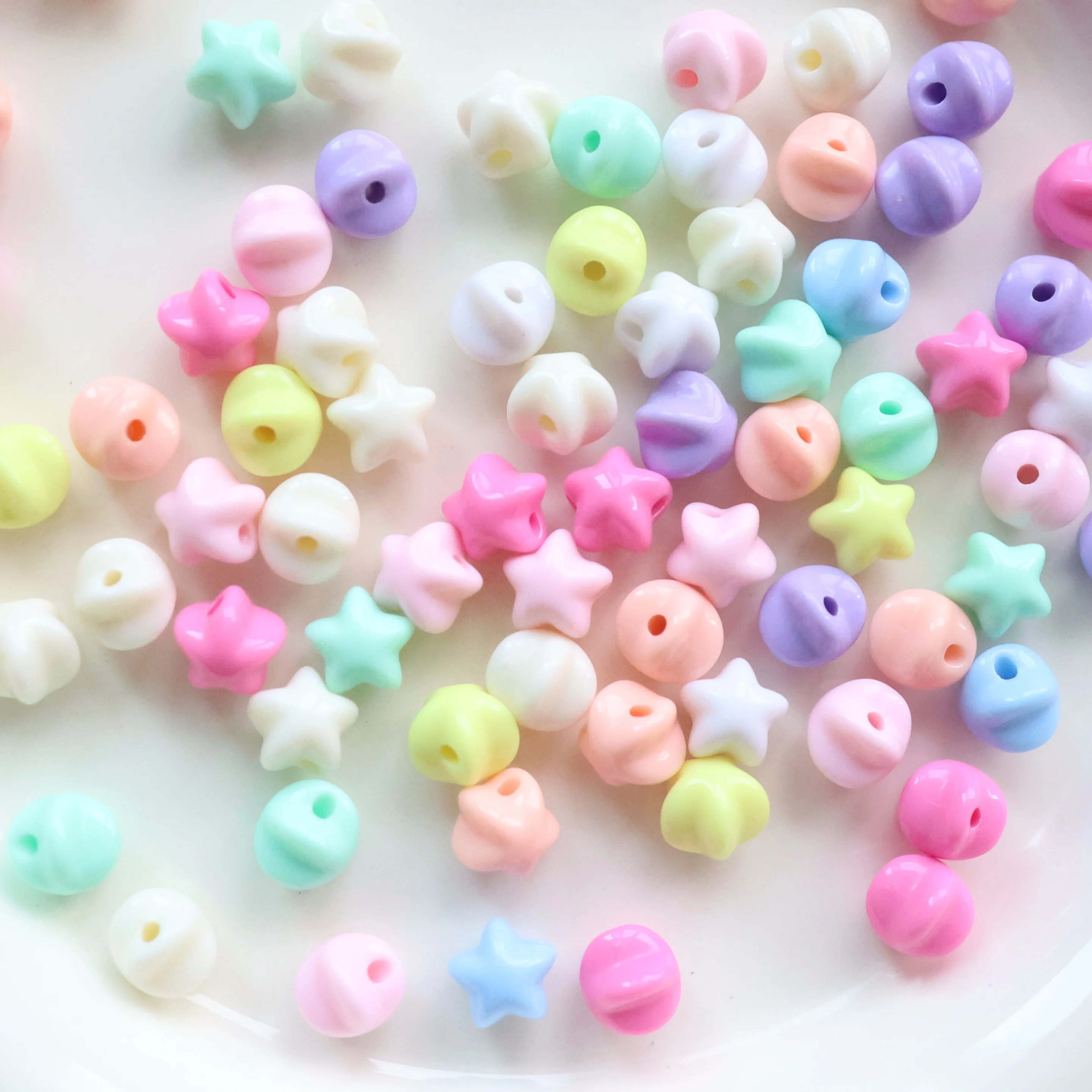 Bracciale fai da te con stella di caramelle colorate Aron e catena per cellulare, piccolo ciondolo, accessorio in materiale acrilico