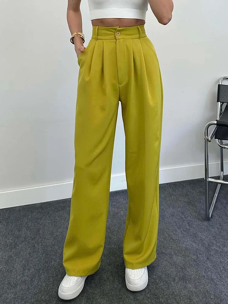 

High Waist Elegant Casual Basic Women Pants