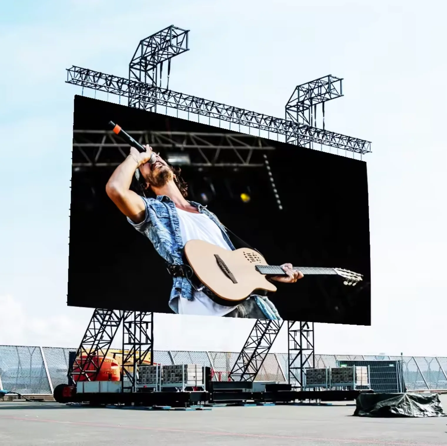 Imagem -04 - Módulo de Exibição Led ao ar Livre Alto Brilho Exibição Publicitária Painel Impermeável Ip65 Grandes Paredes de Vídeo P3.91 250x250 mm