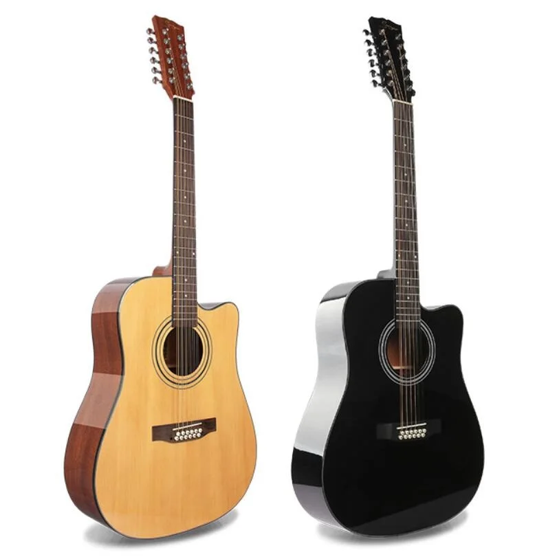 41inch Guitar 12-strings Acoustic Guitar Pickup Guitar Steel-string Guitar With Pickup Unisex Guitar Double Strings Fingerstyle