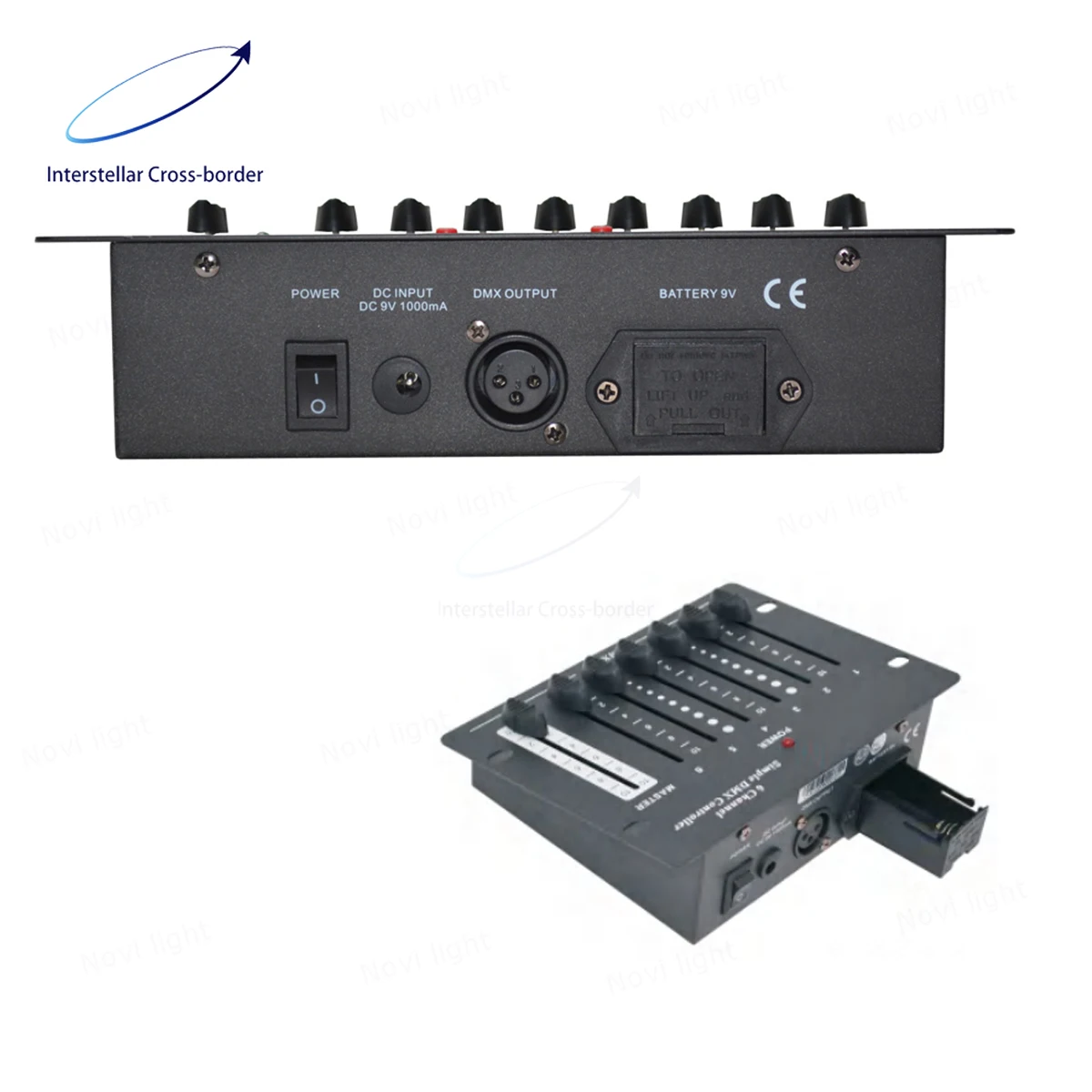 Przenośny kontroler DMX zasilany bateryjnie, 6 16 32-kanałowa mini konsola oświetleniowa do ściemniania i sterowania oświetleniem scenicznym.