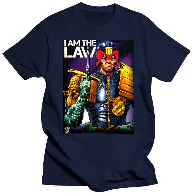 JUDGE DREDD - I Am The Law (2000AD) T-shirt - NEW - SMALL ONLY