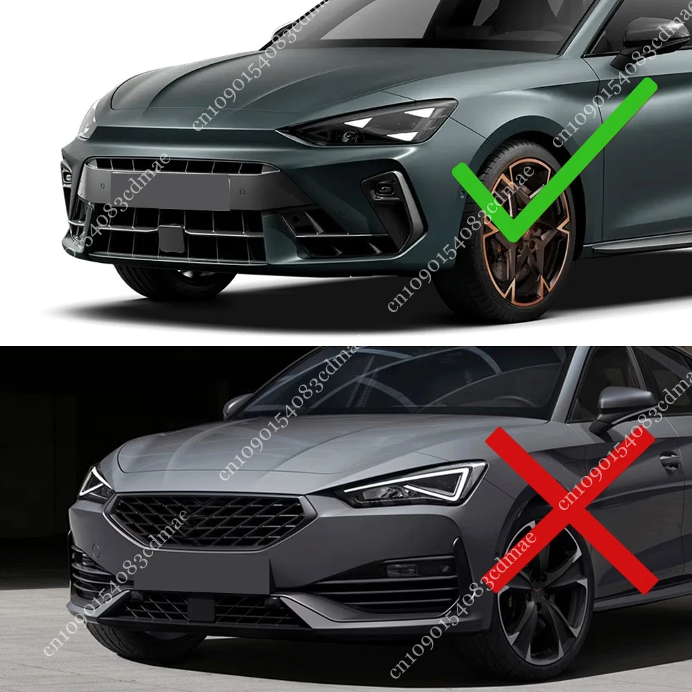 좌석 Cupra Leon VZ TSI Sportstourer VZ 2024 2025 4pcs 앞 범퍼 디퓨저 턱 립 스포일러 스플리터 바디 가드 키트 커버 썸네일 2