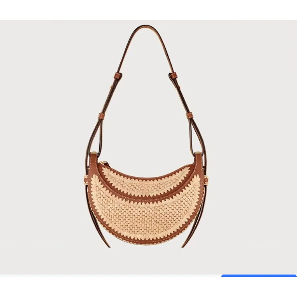 

New Women's Bag Fashion Shoulder Crossbody Bag Hand woven Underarm Dumpling Bag Woven Bag Adjustable
