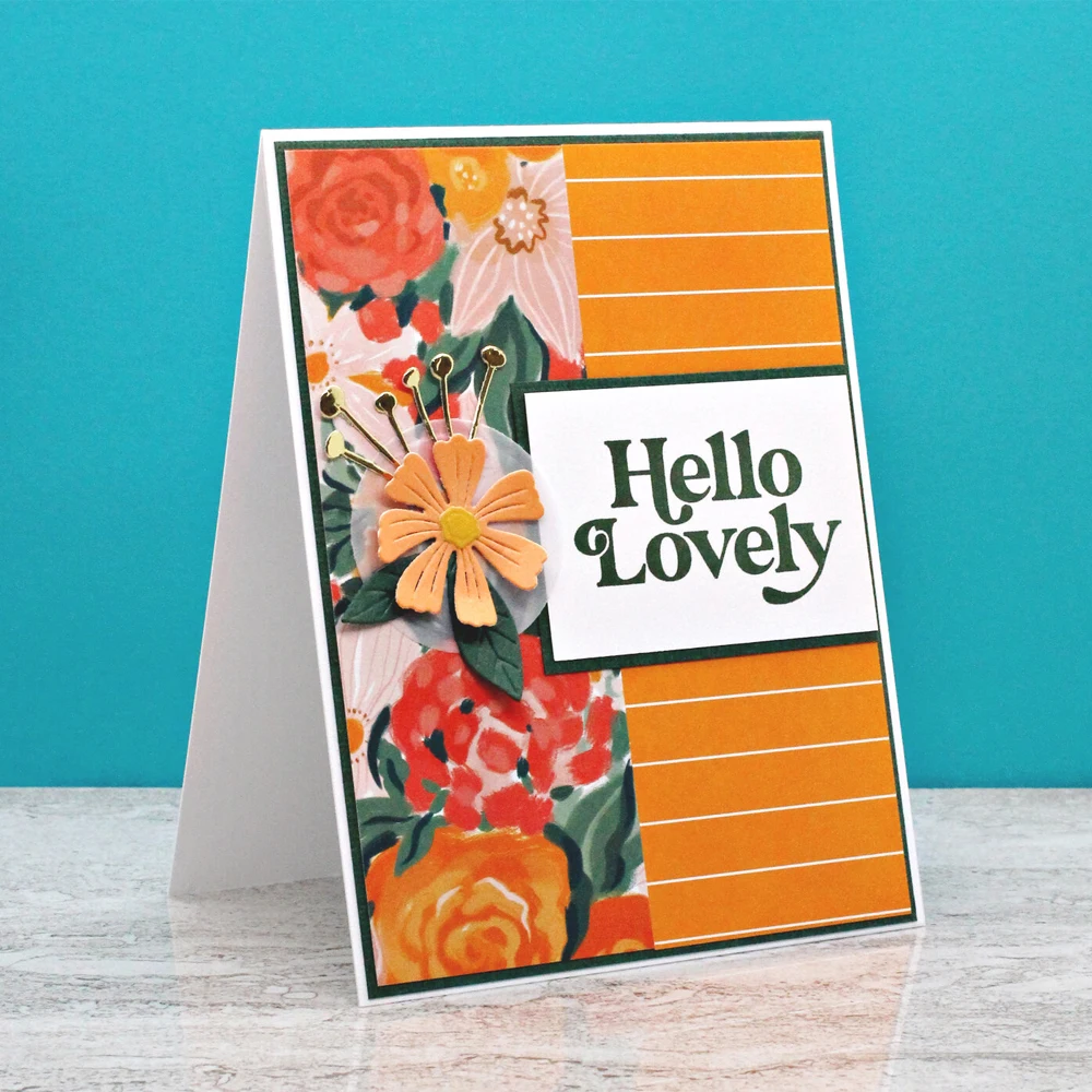 Sunshine Blooms Whale Hello Lovely Bunches Clear Stamps and Dies for DIY Scrapbooking Embossing Photo Album Decora Card Craft