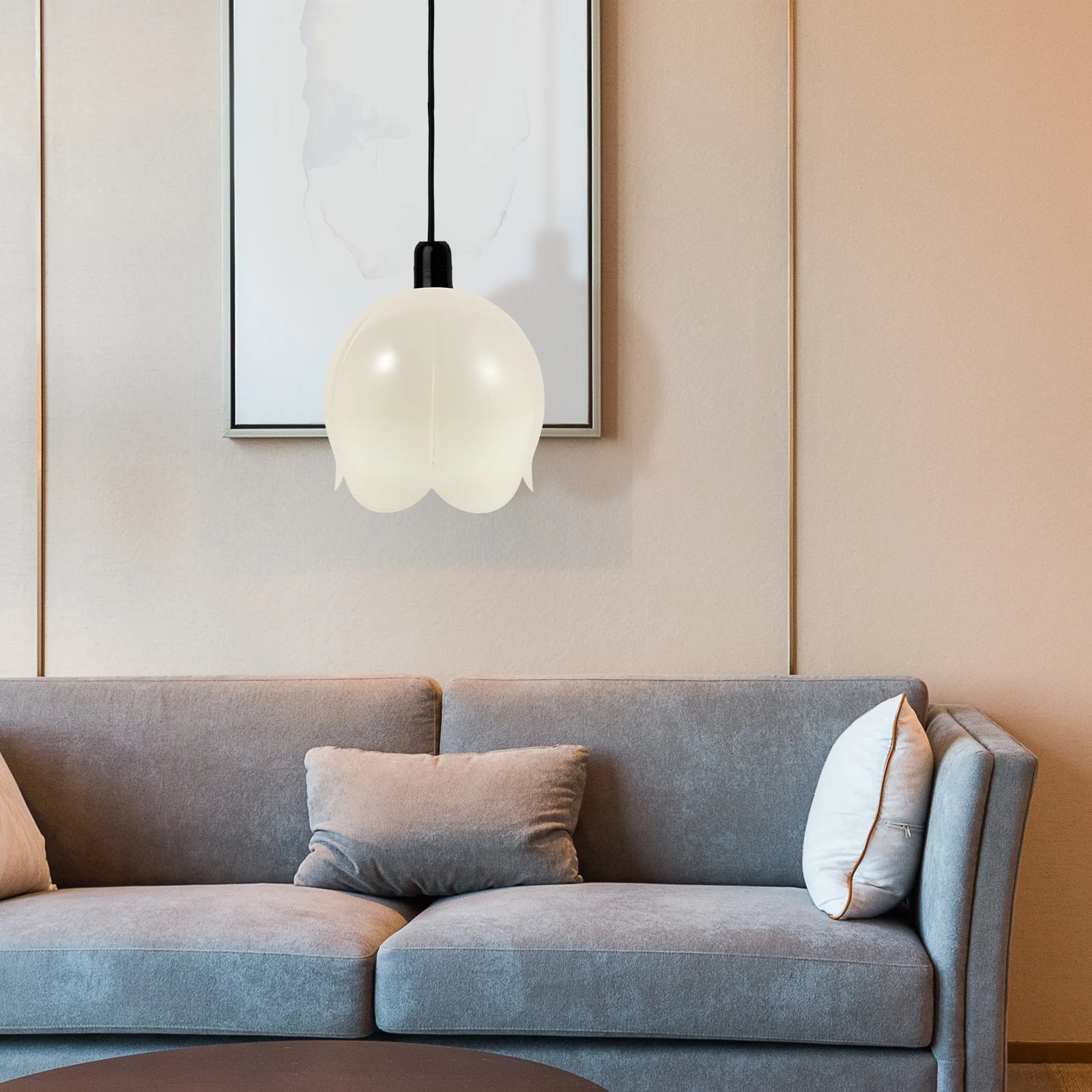 

Flower Lamp Shade White Metal Pendant Lampshade for Bedroom Desk Floor Lamp Replacement Aromatherapy Decorative Light