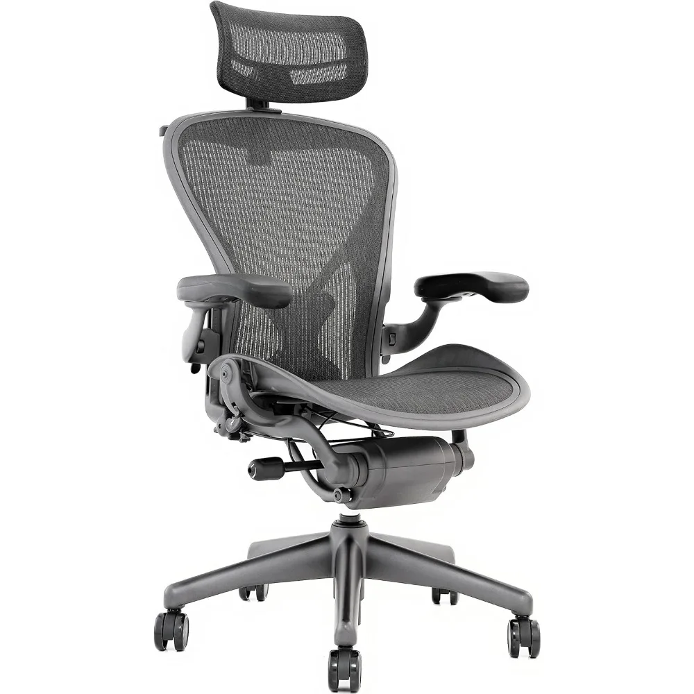 

Aeron Chair by Highly Adjustable Graphite Frame - with PostureFit - Carbon Classic (Medium)