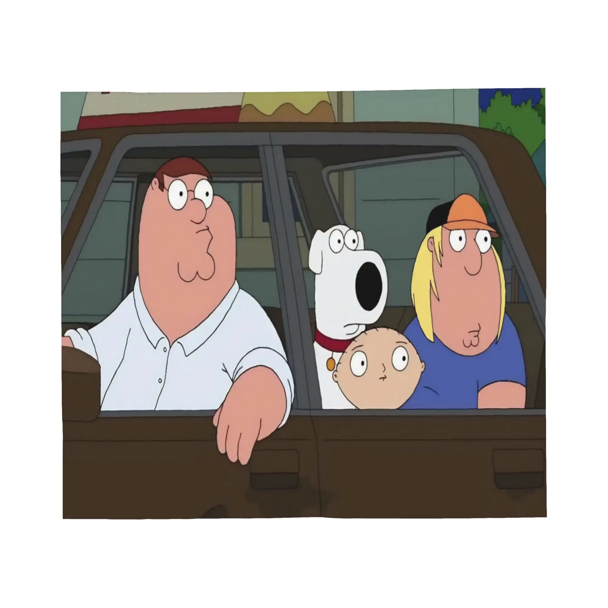 Familys Guys Anime Fleece Throw Blanket Peter Blankets for Home Car Lightweight Bed Rug