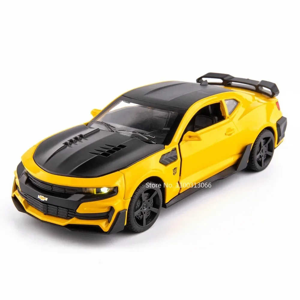 1:32 Scale Chevrolar Camaro Car Toys Alloy Diecast Model Super Sport Car with Sound Light Vehicles Toy for Child Birthday Gifts