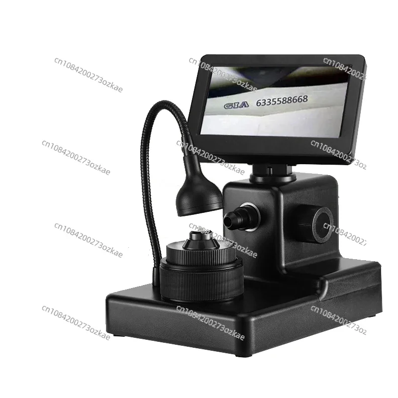 Look At The Diamond Waist Size Magnifying Glass High Definition Electron Microscope Gia Waist Prism Identification Tool