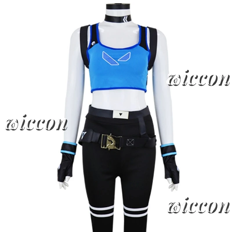 Jett Cosplay chica juego VALORANT Cosplay Cos traje peluca blanca Prop uniforme fiesta de Halloween juego para mujer traje de abrigo