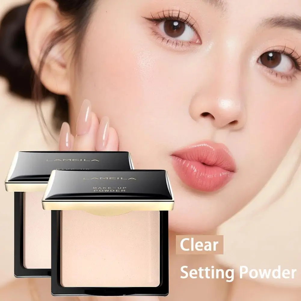 

New Pressed Powder Transparent White Matte Brighten Concealer Long-lasting Oil Control Face Makeup Smooth Setting Powder