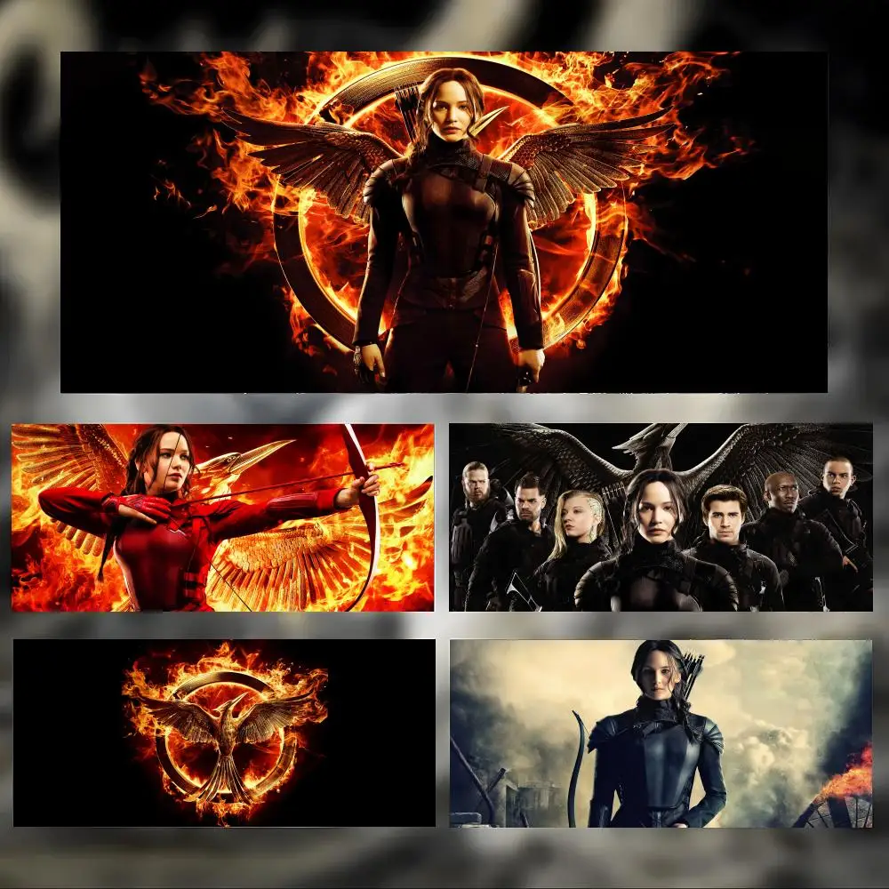 Exciting Classic Movie The H-Hunger GameS Mouse Pad Large Thick Desk Pad Stitched Edges Gaming Mouse Mat for PC