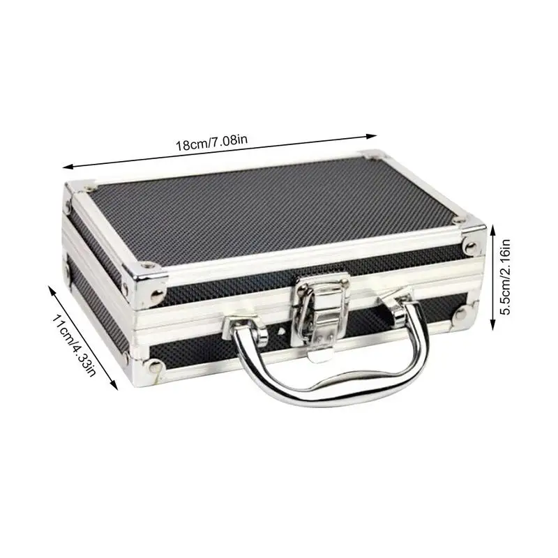 Aluminum Alloy Portable Tool box Storage Manager Household Durable Storage Box With Sponge Inner Ultra-large Capacity