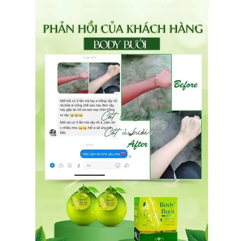 Kem Body Bưởi - Body Cốt Ủ Bưởi Mua 1 Tặng 1 Tặng, Trắng Sáng Tự Nhiên, Da Đẹp Mịn Màng, Căng Bóng.