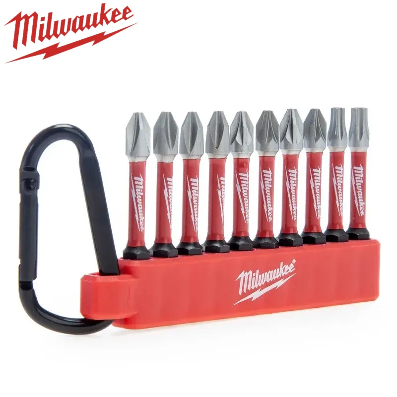 Milwaukee 4932492939 Shock Wave Impact Screwdriver Head Lock Set, 10 Piece Set, Screwdriver Bit view 4