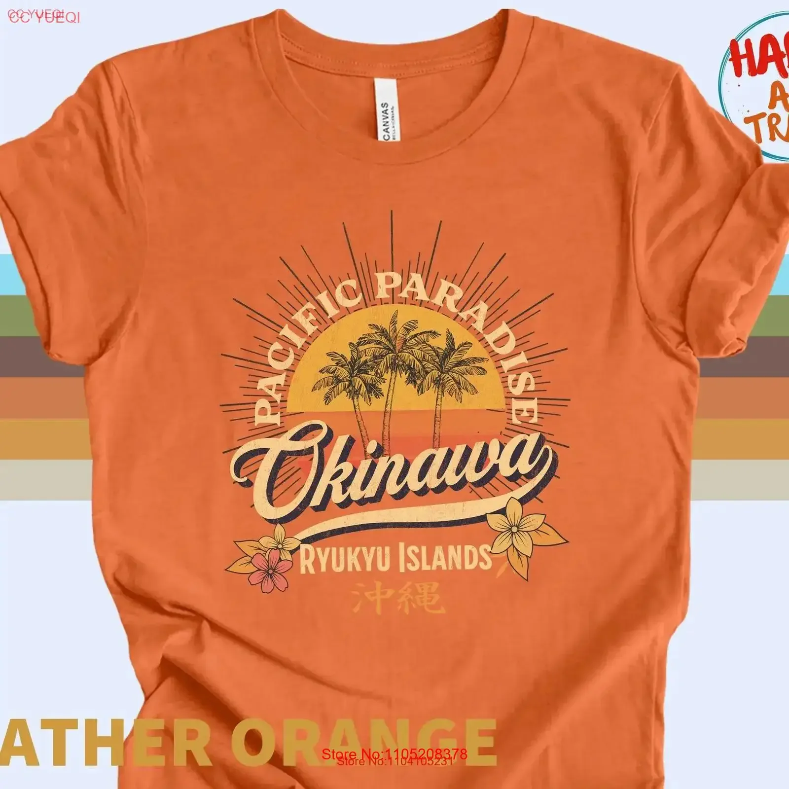 Style Vintage Okinawa t-shirt rétro années 70 80 vêtements japon Ryukyu île Souvenir doux Premium vintage lavé homme élégant