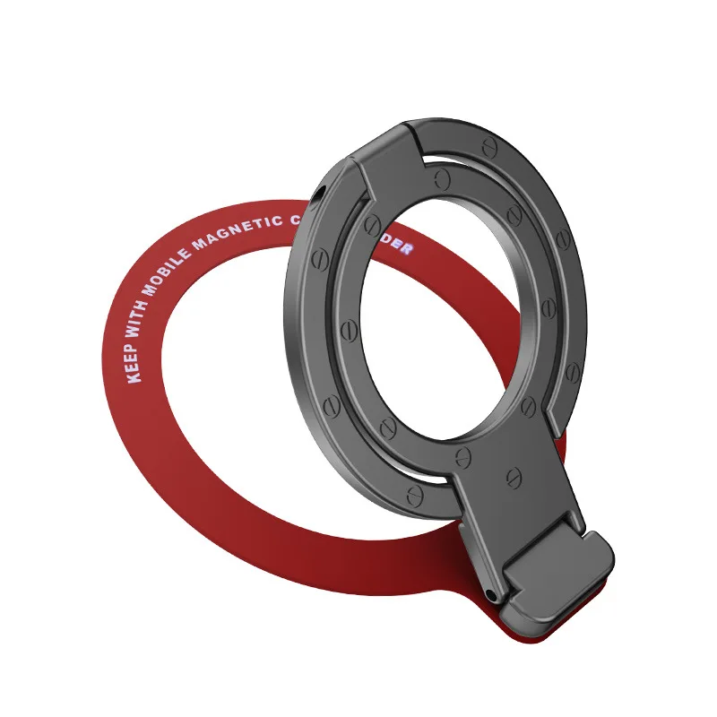 

Магнитный кольцевой держатель для MagSafe, многоугольная клейкая паста, стойка, поддержка магнитного кольца на палец, складной держатель для телефона, настольная подставка