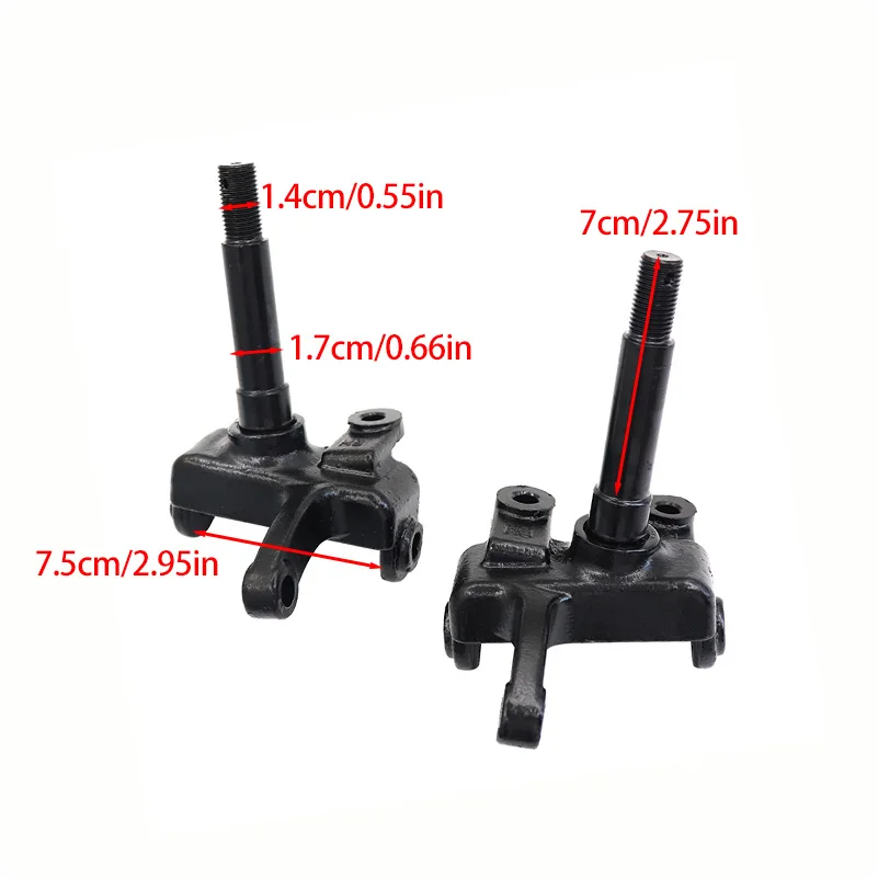17mm Steering Strut Knuckle Spindle Kit For Drum Brake Hub 50cc-250cc 500w 800w Electric ATV Go Kart Buggy UTV Quad Bike Parts