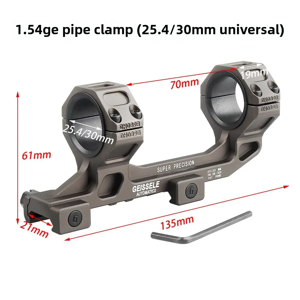 

1.54GE mirror bridge fixture 1.54GE concave 25.4/30 mm pipe clamp old watch razor aiming