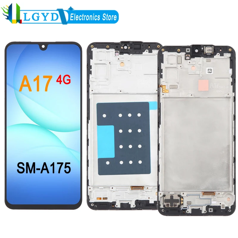 sm-a175-oled-lcd-screen-for-samsung-galaxy-a17-4g-sm-a175f-sm-a175m-phone-display-touch-screen-with-frame-replacement-part