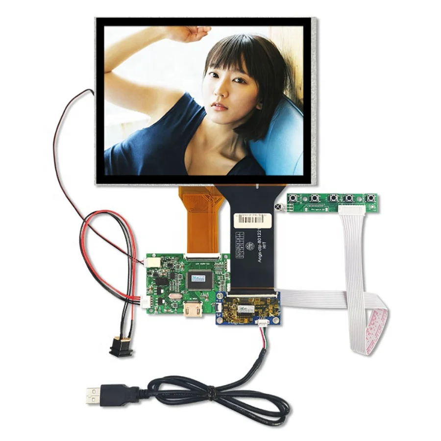 

8 Inch 800x600 LCD Screen Module AT080TN52 Capacitive Touchscreen For PDA Digital Photo Frame Tablet PC Panel