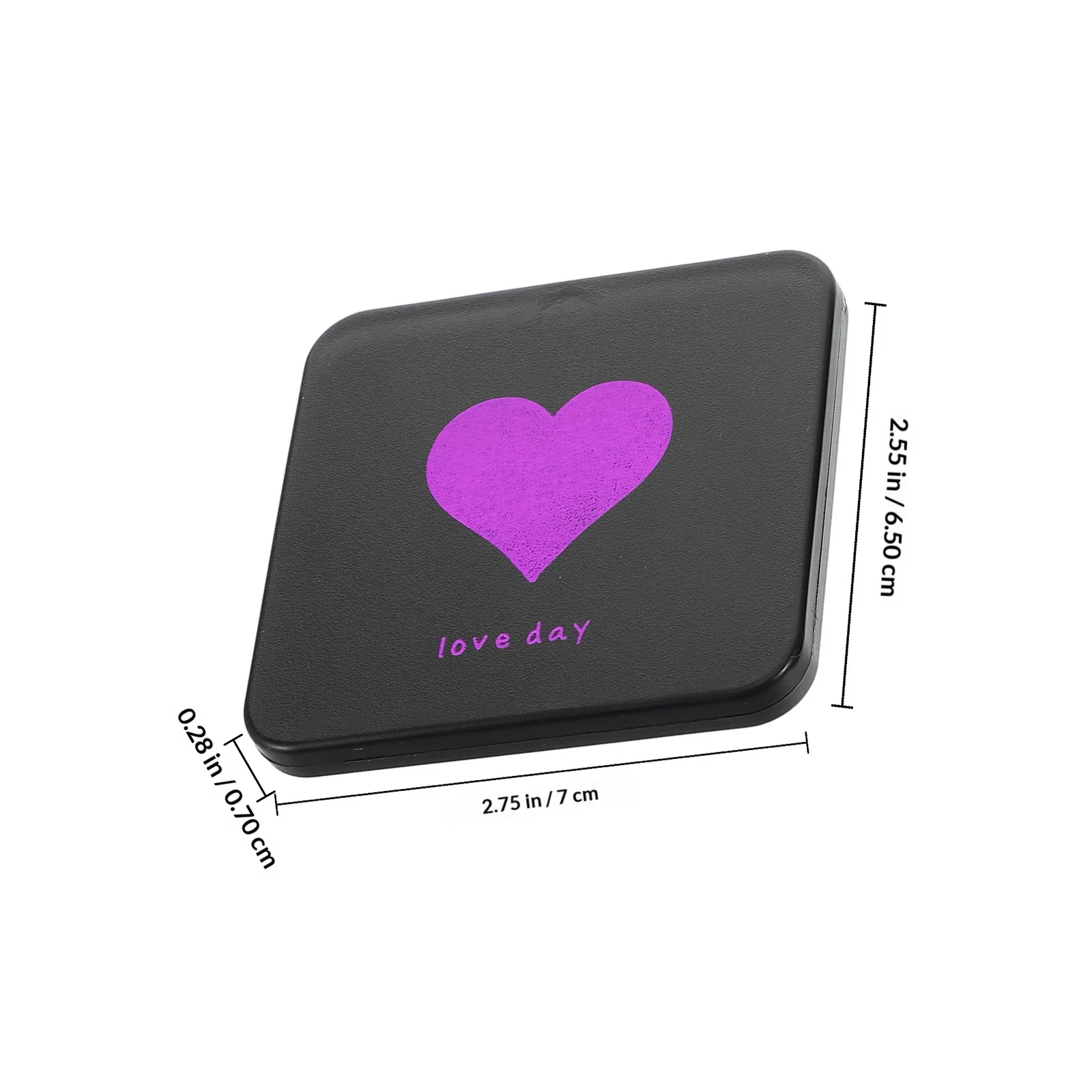 2 szt. Mini lusterko do makijażu, przenośne składane lusterko kompaktowe podróżne do retuszów na wynos, prezent dla kobiet