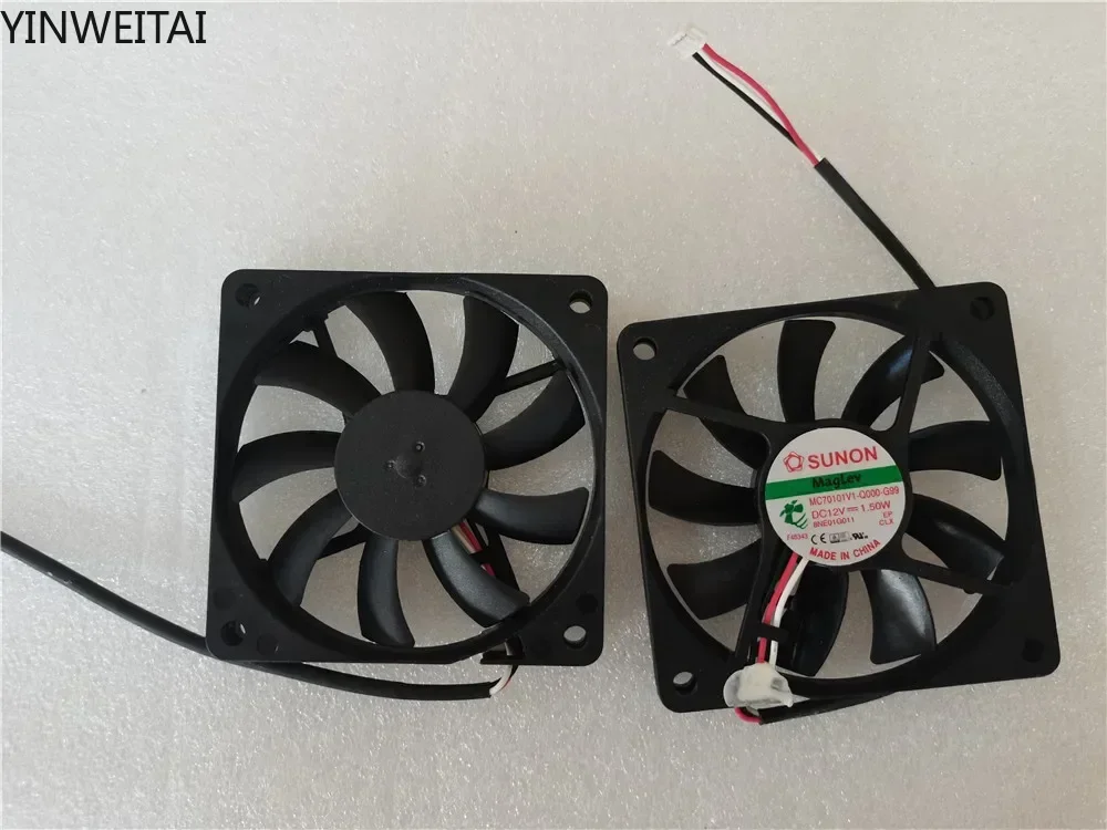 

NEW FAN FOR SUNON 7010 70X70X10MM 7CM MC70101V1-Q000-G99 12V 1.5W OPTOMA PROJECTOR