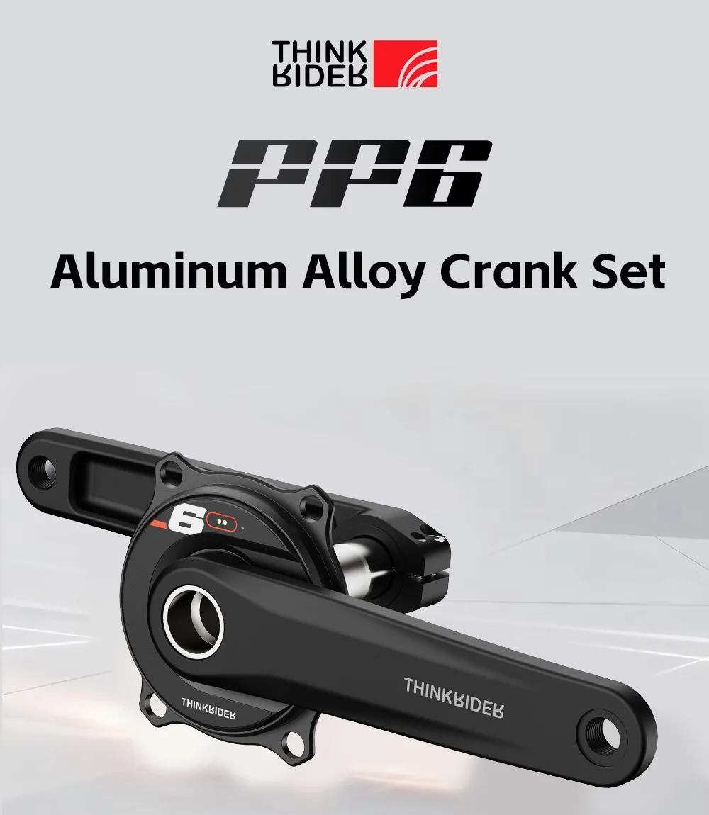 THINKRIDER PP6 Spider Power Meter 4 Bolzen 110BCD 24mm Trittfrequenz-Pedal-Balance BLE ANT+ Kurbelgarnitur Kettenblatt für Shimano – Detail 1
