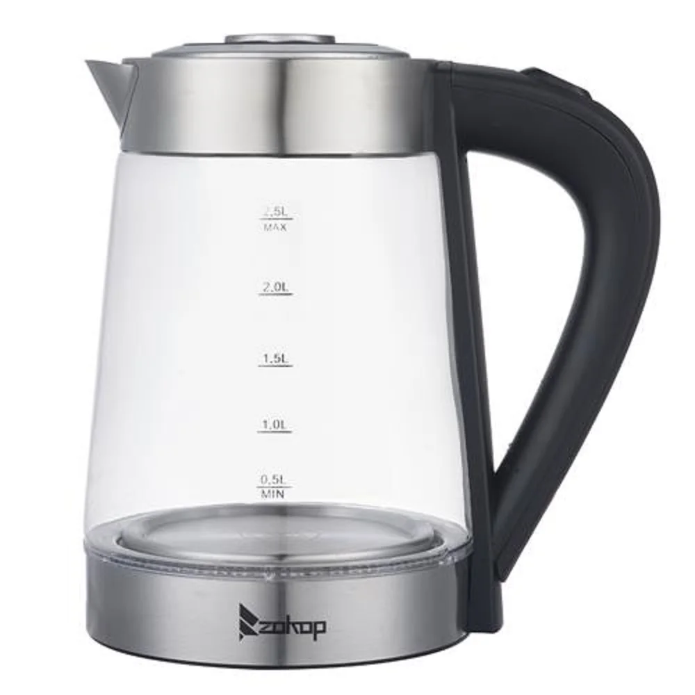 

【Old Code:54541827】 HD-250 110V 1200W 2.5L Electric Kettle with Blue Glass