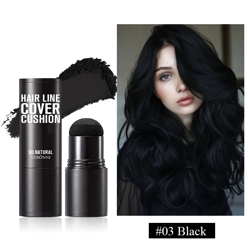 قلم خافي عيوب الشعر والجذور المقاوم للماء مكون من 14 لونًا - تغطية رمادية فورية مع عصا مسحوق سهلة المزيج لخط الشعر العادي #6