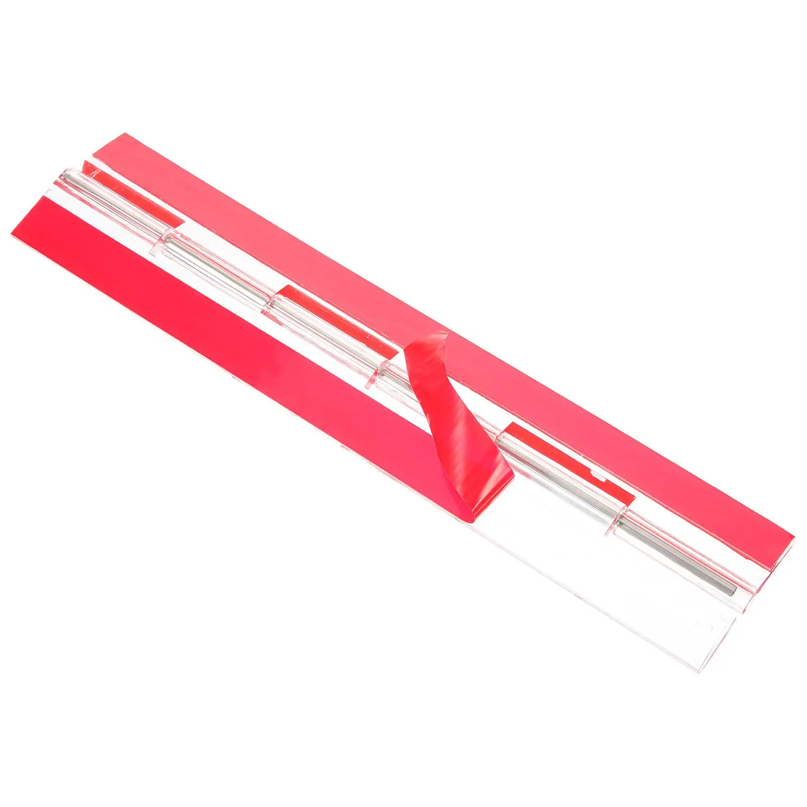 

1pcs Self Adhesive Acrylic Hinges 200x45mm Clear Tape Mini Piano Hinges for Crafts Furniture Decorative Folding Hardware