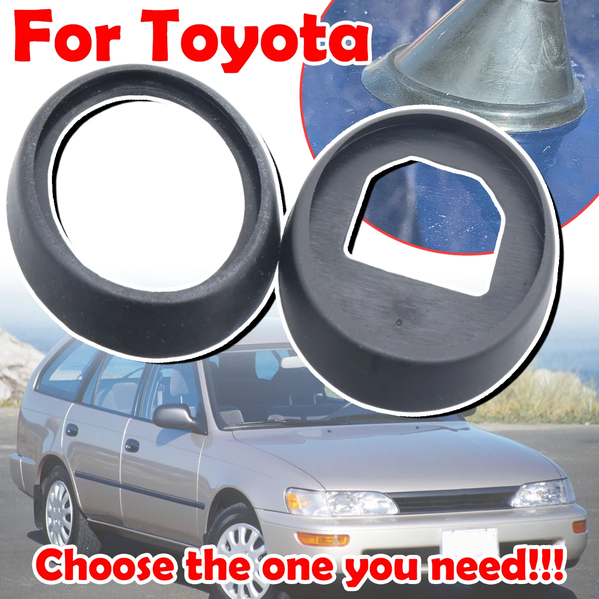 Roof Mast Whip Aerial Antenna Base Seal Rubber Gasket Replacement part Car Accessories For Toyota Corolla Prius RAV 4 III Yaris