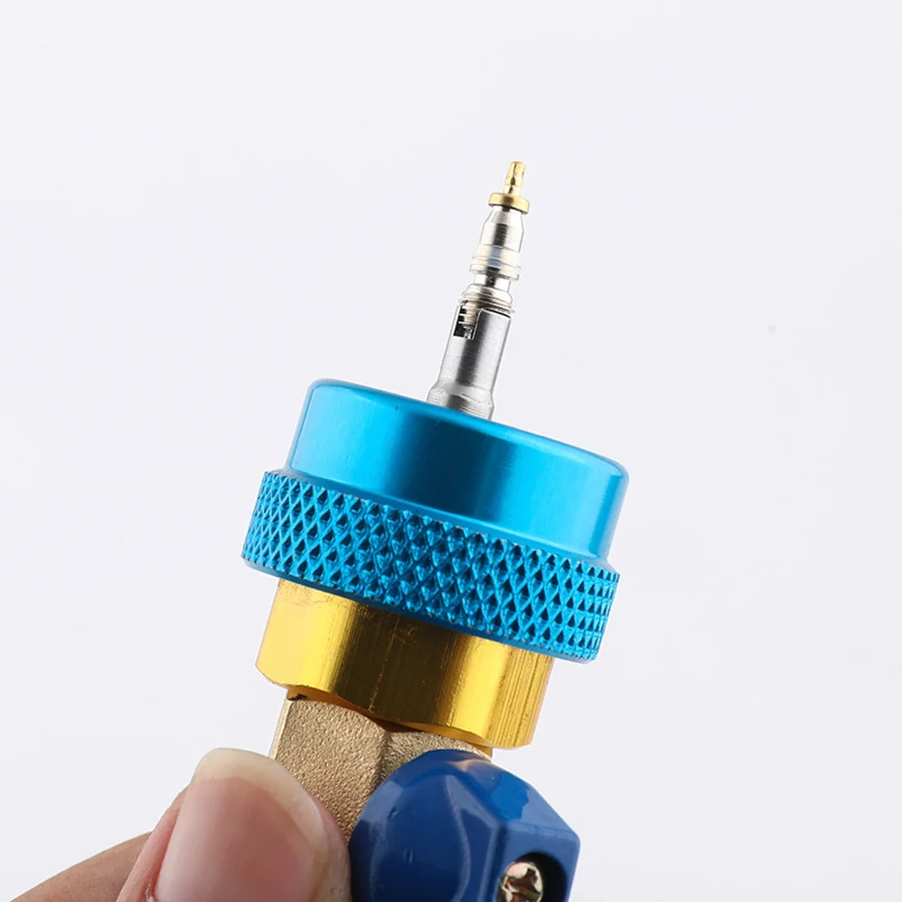 Brass Valve Extractor R134a Valve Core Tool For AC Valve Replacement Quick Release Design Compact Storage Case