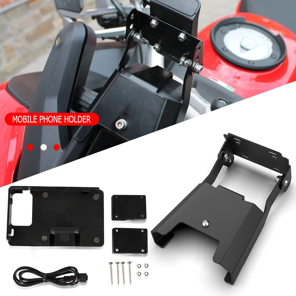 Phone Holder For Ducati Multistrada 1200 Enduro 1260GT gt 1260 950 950S GPS Smartphone Holder Windshied Mount Navigation Bracket