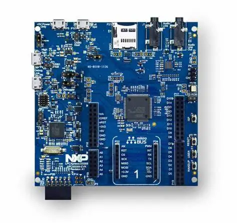 

NXP LPC55S69-EVK Development Board, LPCXpresso55S69, LPC55S69 MCU, Link2 Debug, Arduino, MikroE Click, Pmod