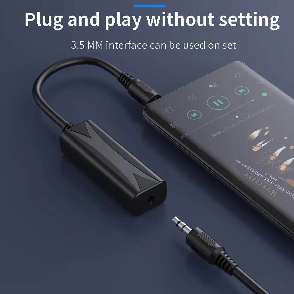 3.5mm AUX Audio Anti-interference Ground Loop Noise Filter Lsolator Eliminate Cancelling For Home Stereo Car Audio System