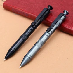 High Quality Metal Signature Pen Self-Defense Tactical Ballpoint Pen Anti-skid Writing Tools Office Supplies Holiday Gift