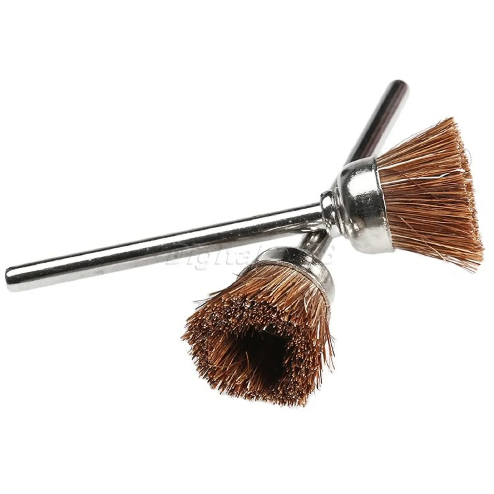 5Pcs 3mm Brown Soft Nylon Polishing Cup Brush Wheels Buffing Polisher for Dremel Rotary Tool Accessories