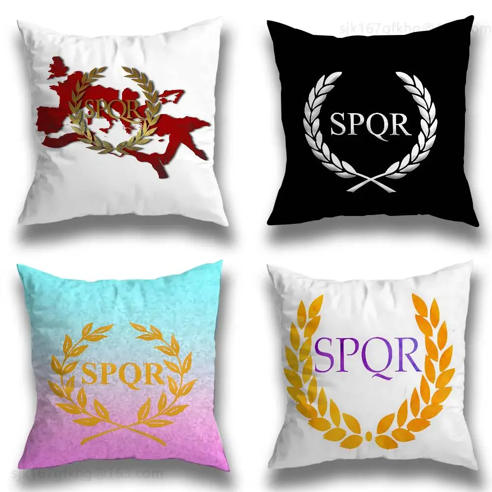 

Retro Spqr Roman Empire pillowcase casual style decoration, suitable for home decoration (excluding pillow core)